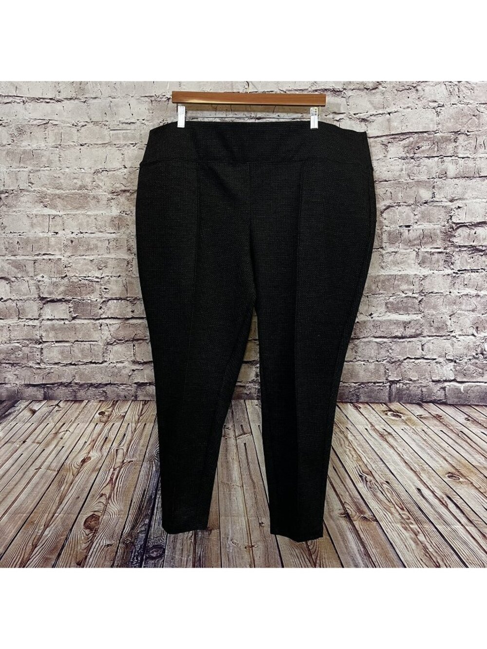 Nine West Gray Tummy Control Stretch Skinny Leg Leggings